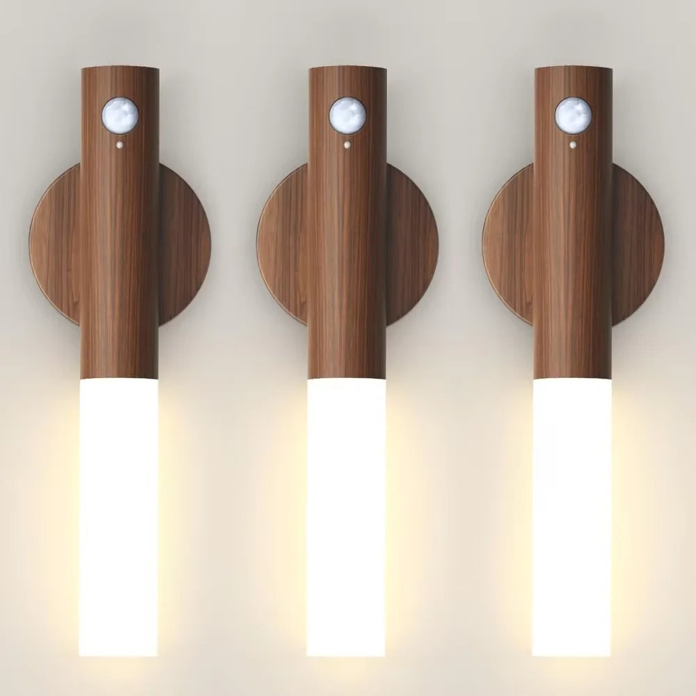 Veilleuse Murale LED en Bois